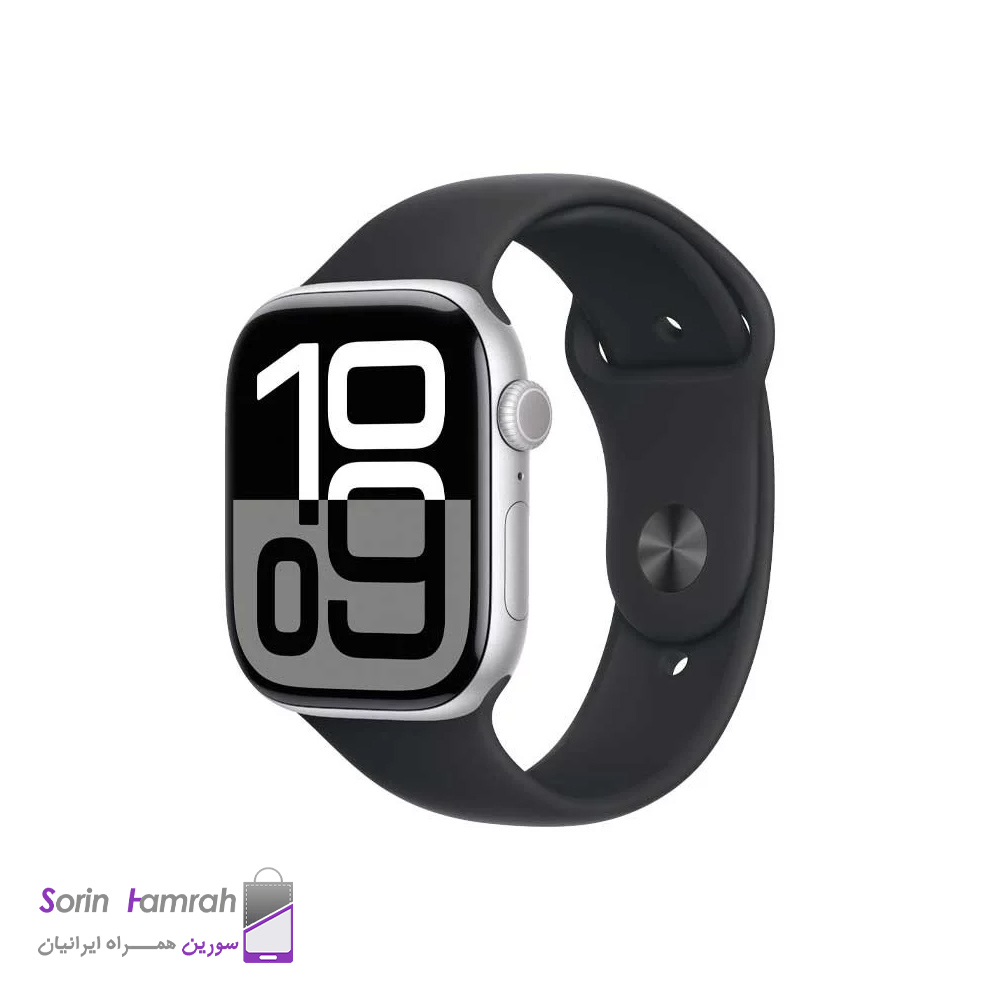 اپل واچ سری 10 مدل 42mm بدنه آلومینیوم با بند سیلیکونی